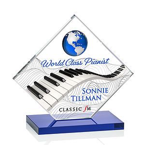 Ferrand VividPrint™ Award - Blue/Silver