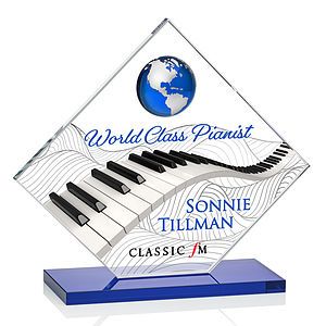 Ferrand VividPrint™ Award - Blue/Silver