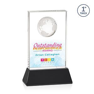 Ambassador VividPrint™ Award on Base - Black