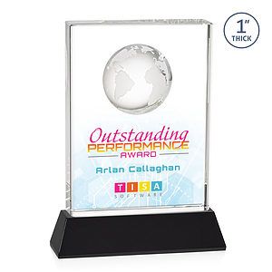 Ambassador VividPrint™ Award on Base - Black