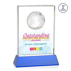 Ambassador VividPrint™ Award on Base - Sky Blue