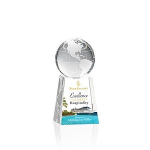 Globe on Tall Base VividPrint™ Award