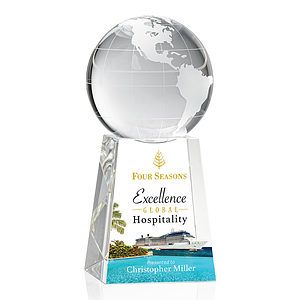 Globe on Tall Base VividPrint™ Award