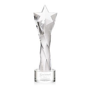 Arlington Star Award on Marvel Base - Clear