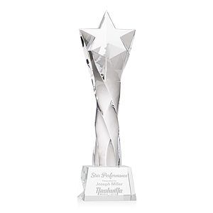 Arlington Star Award on Robson Base - Clear