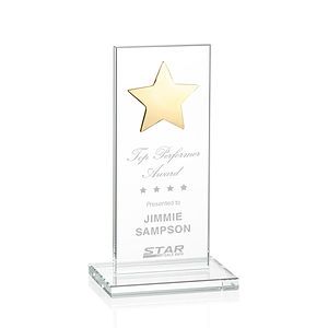 Dallas Star Award - Clear/Gold
