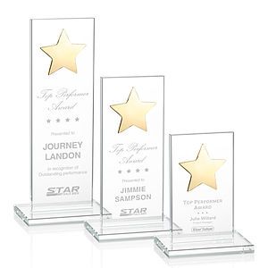 Dallas Star Award - Clear/Gold