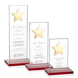 Dallas Star Award - Red/Gold 