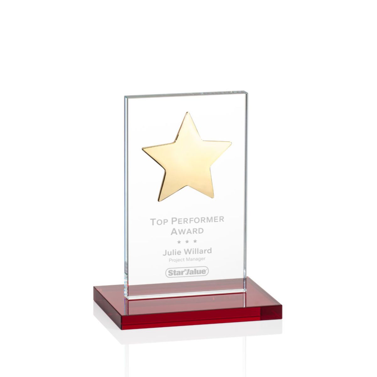 Dallas Star Award - Red/Gold 