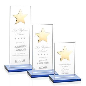 Dallas Star Award - Sky Blue/Gold 