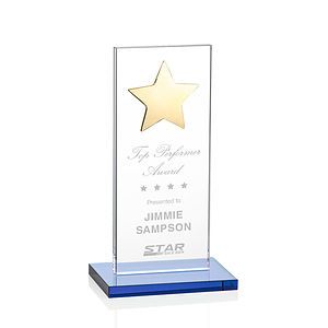 Dallas Star Award - Sky Blue/Gold 