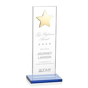 Dallas Star Award - Sky Blue/Gold 
