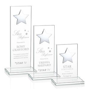 Dallas Star Award - Clear/Silver 