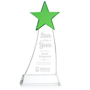 Manolita Star Award - Green/Clear
