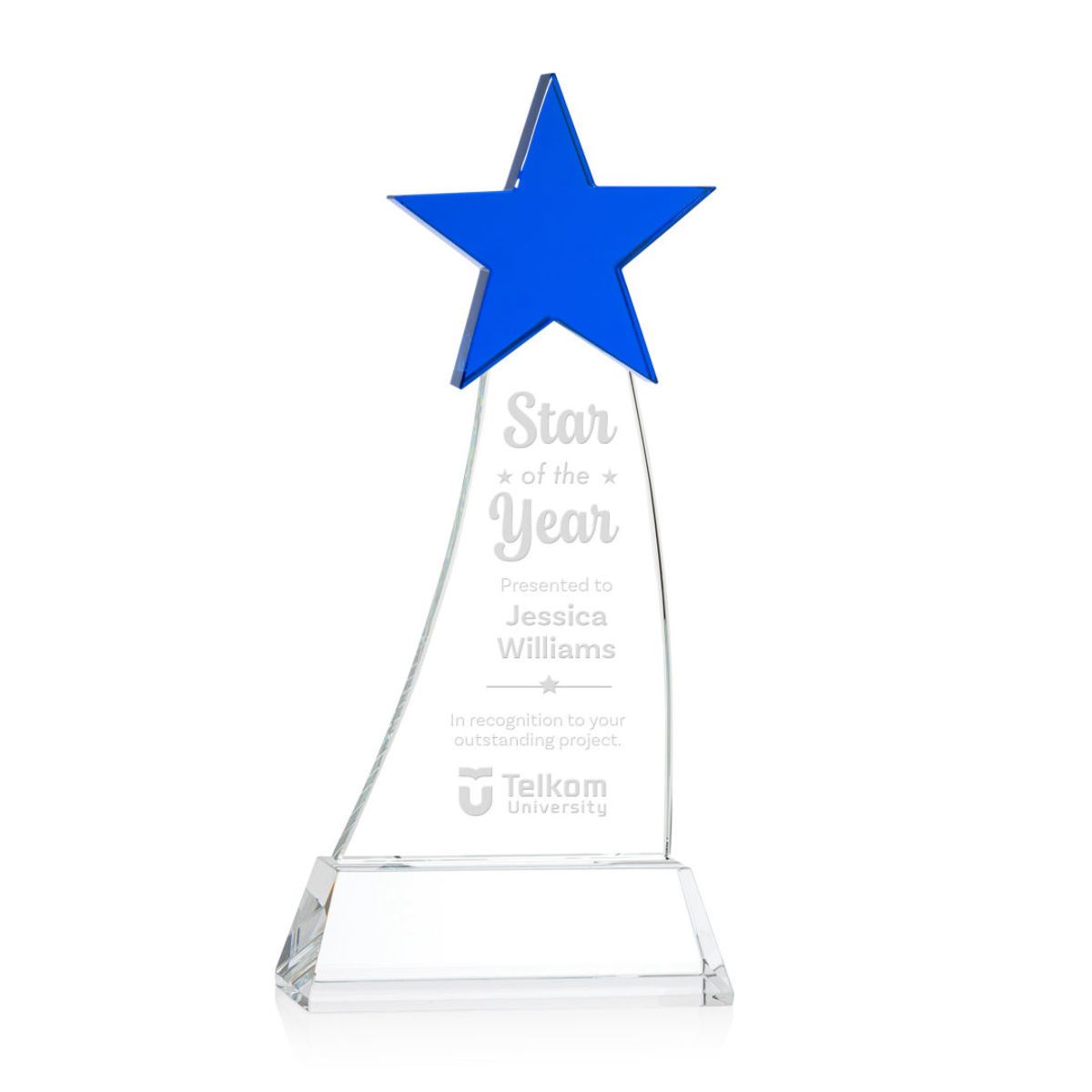 Manolita Star Award - Blue/Clear