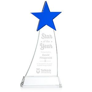 Manolita Star Award - Blue/Clear