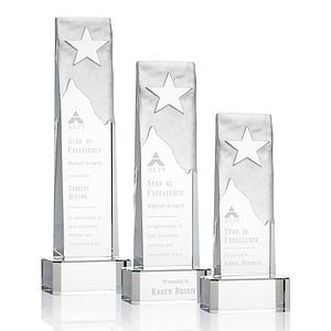 Stapleton Star Award on Base - Clear