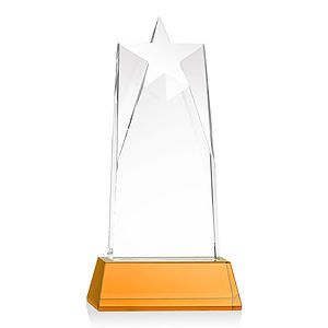 Millington Star VividPrint™ Award on Base - Amber