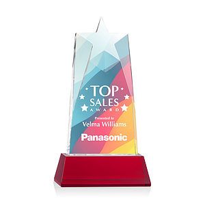Millington Star VividPrint™ Award on Base - Red
