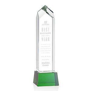 Clarington Award on Base - Green