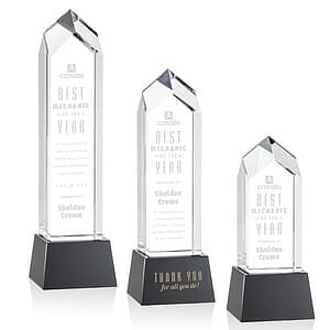 Clarington Award on Base - Black