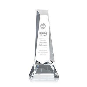 Rustern Obelisk Award on Base - Clear