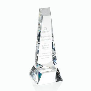 Rustern Obelisk Award on Base - Clear