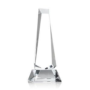 Rustern Obelisk Award on Base - Clear