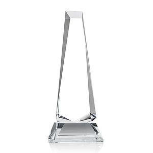 Rustern Obelisk Award on Base - Clear