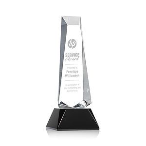 Rustern Obelisk Award on Base - Black