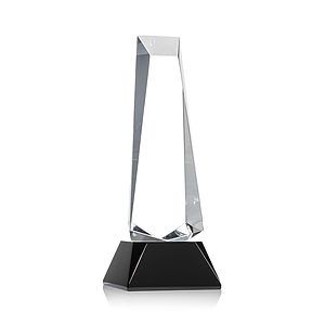 Rustern Obelisk Award on Base - Black