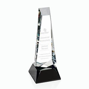 Rustern Obelisk Award on Base - Black