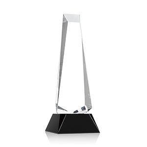Rustern Obelisk Award on Base - Black