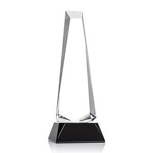 Rustern Obelisk Award on Base - Black