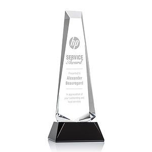 Rustern Obelisk Award on Base - Black