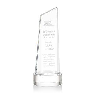 Belmont Tower Award on Stanrich Base - Clear