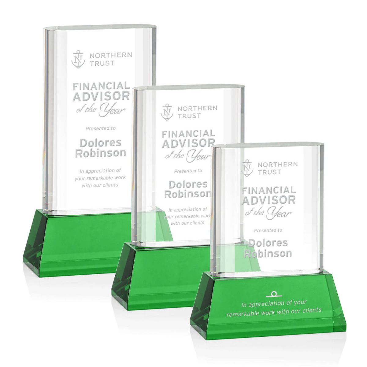 Merit Award on Base - Green
