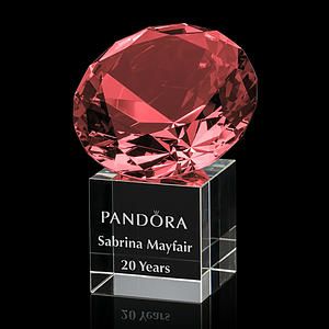 Gemstone Award on Cube - Ruby