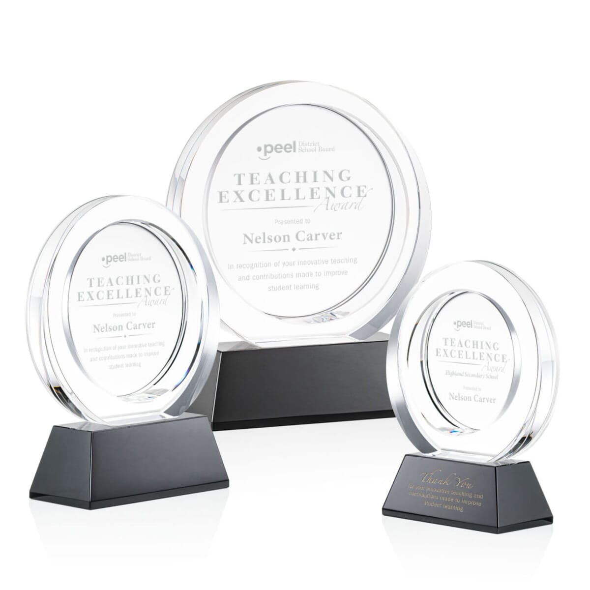 Templeton Award on Base - Black
