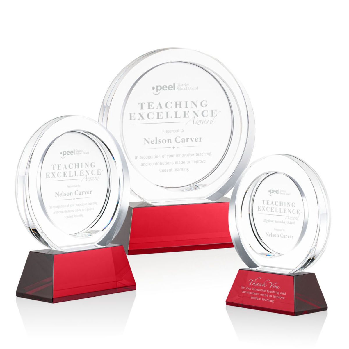 Templeton Award on Base - Red
