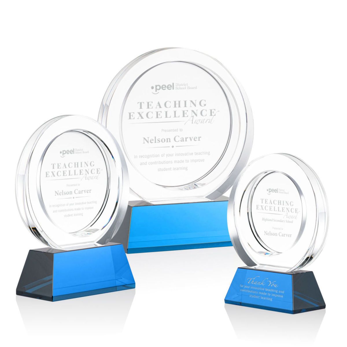 Templeton Award on Base - Sky Blue