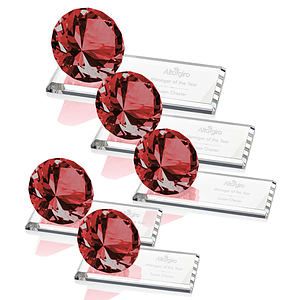 Gemstone Award on Starfire - Ruby