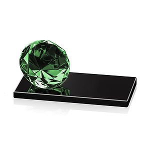Gemstone Award on Black - Emerald