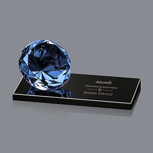 Gemstone Award on Black - Sapphire