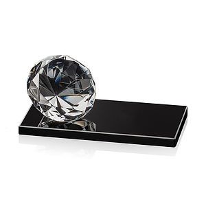Gemstone Award on Black - Diamond