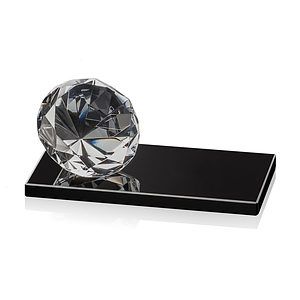 Gemstone Award on Black - Diamond