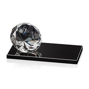Gemstone Award on Black - Diamond