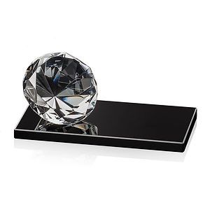 Gemstone Award on Black - Diamond