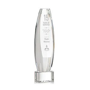 Hoover Award on Paragon Base - Clear