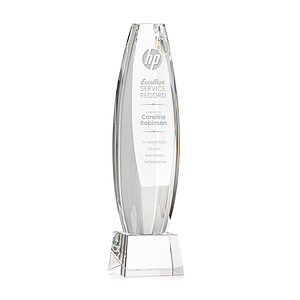 Hoover Award on Robson Base - Clear